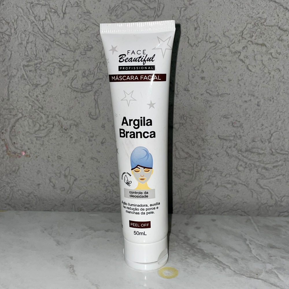 Máscara facial - Argila branca